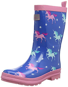 Hatley | Wellington Boots | Wellies | Twinkle Unicorns | Blue & Pink 
