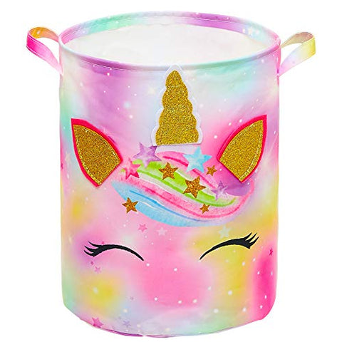 Unicorn Laundry Hamper 43.3L | Waterproof Storage Basket | Collapsible | For Kids 