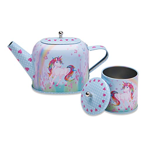 Metal Unicorn Pretend Tea Set For Kids 