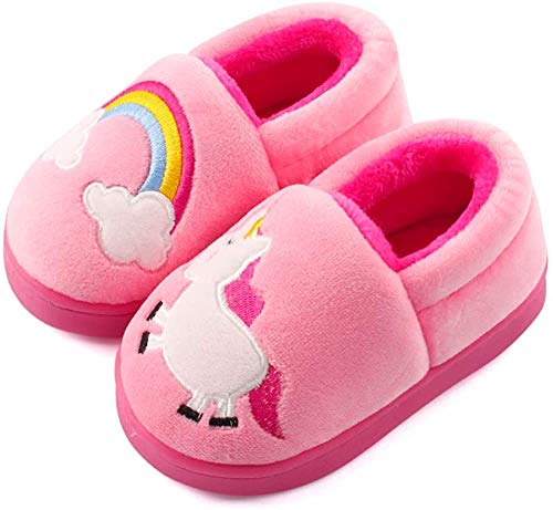 Pink Toddlers Unicorn Slippers 