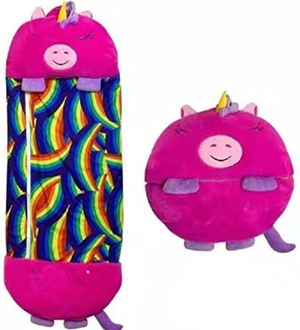 Cute Unicorn Sleeping Bag For Kids | Pink | Cartoon Pillow With Case 