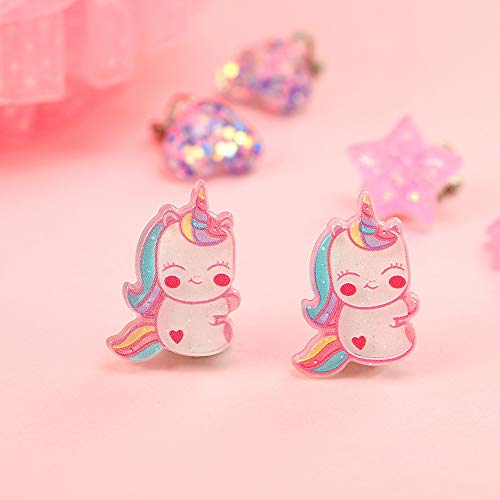 Clip On Unicorn Earrings 