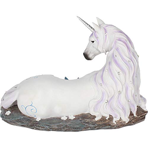 Pretty White Unicorn Figurine Ornament 