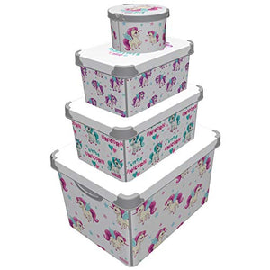 Set of 4 Unicorn Boxes 