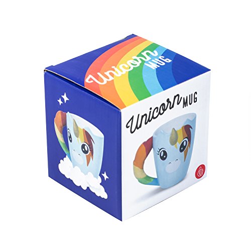 Unicorn mug vibrant colours packaging