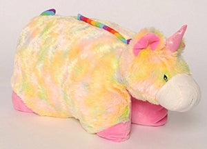 HomeHarmony Childrens Generic 2 in 1 Pet Pillow Cushion Toy Cat, Bunny, Dragon, Butterfly, Unicorn (Unicorn)