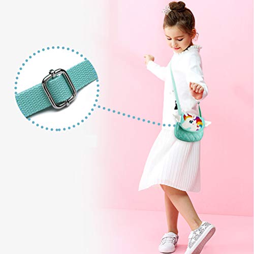 TENDYCOCO Crossbody Bag Unicorn Messenger Purse Cute Handbag Mini for Girls Kids