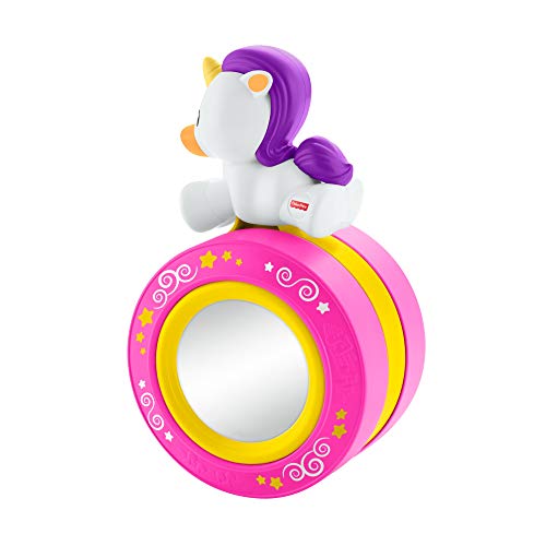 Fisher-Price Crawl Along Musical Unicorn, Pink Rolling Toy for Baby, Multi-Colour