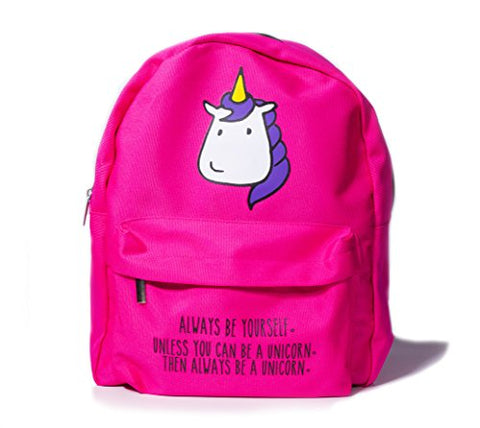 unicorn quote backpack - rose pink