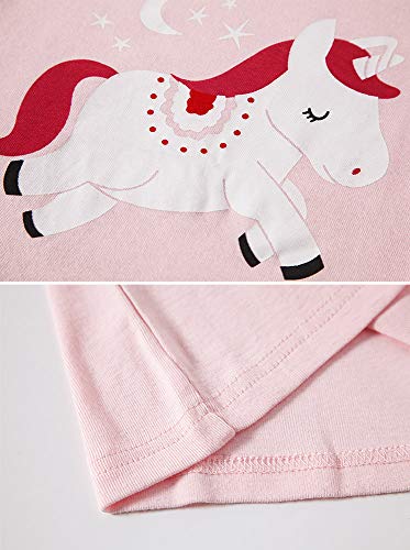 Girls Pyjamas Unicorn Nightwear Top And Bottoms Set