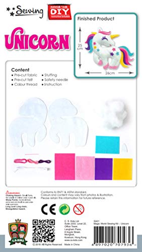Unicorn sewing toy kit