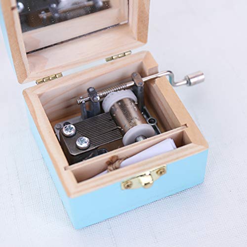 Wooden Music Box unicorn Hand Crank Classical Carved Musical Box For Kids