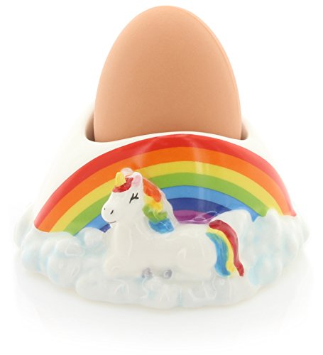 Multi Coloured Unicorn Egg Cup Ceramic 