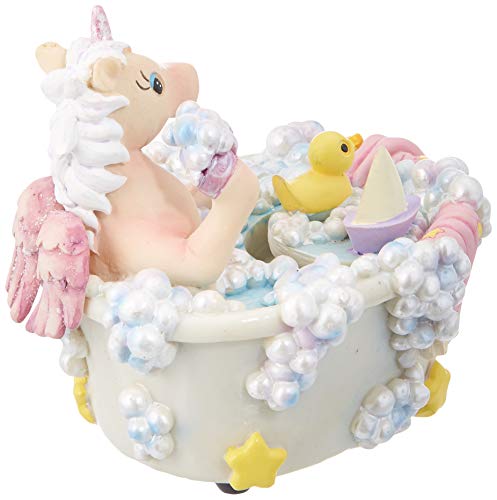 Cute Unicorn In Bath Tub Music Box 