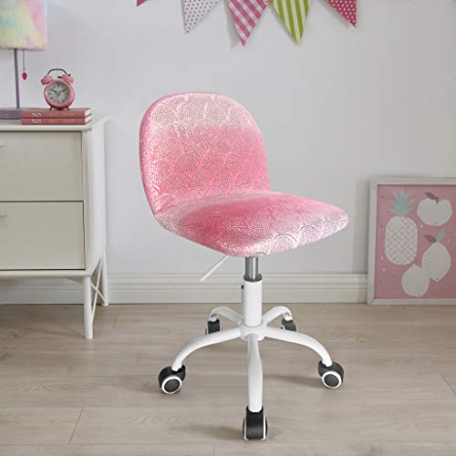  Kids Pastel Pink Computer Chair | Unicorn & Mermaid Design | Heritage Kids