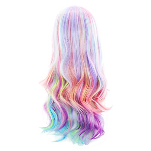 Multicoloured Pastel Unicorn Wig 