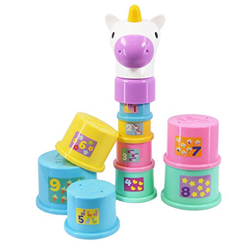 Unicorn Baby Toy Stacking Cups
