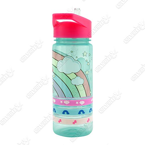 Unicorn Water Bottle | Girls | Pink & Turquoise 