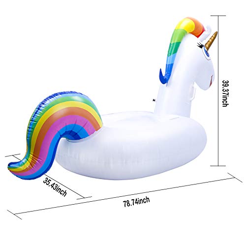 Unicorn Pool Float Giant Inflatable Toy Outdoor Swimming Floats