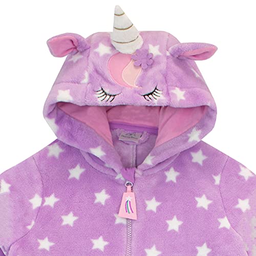Unicorn & Stars Purple Onesie For Girls 