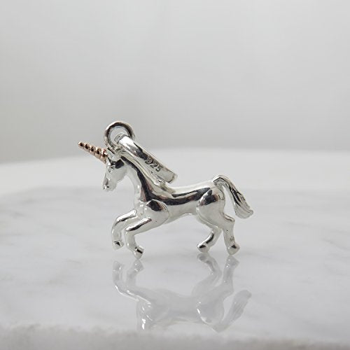 Pretty Unicorn Charm 925 Sterling Silver 