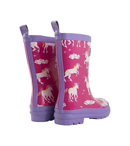 Lilac & Pink Rainbow Unicorns Wellington Boots 