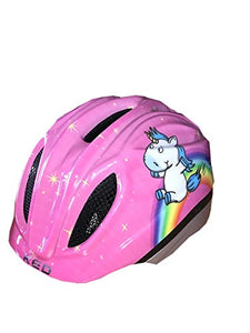 Unicorn girls crash helmet pink 