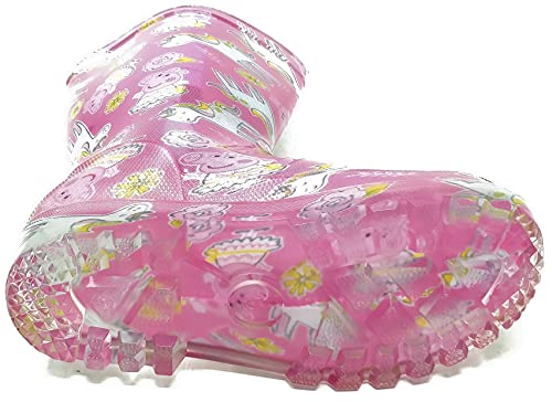 Unicorn Peppa Pig Pink Wellington Boots 