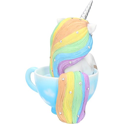 Cutiecorn Figurine | Unicorn in a Teacup Ornament | White | Nemesis Now 