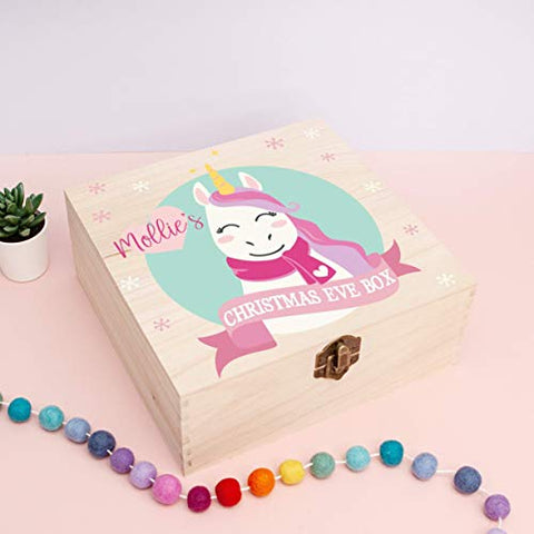 Personalised Unicorn Christmas Eve Box Gift - Unicorn Design