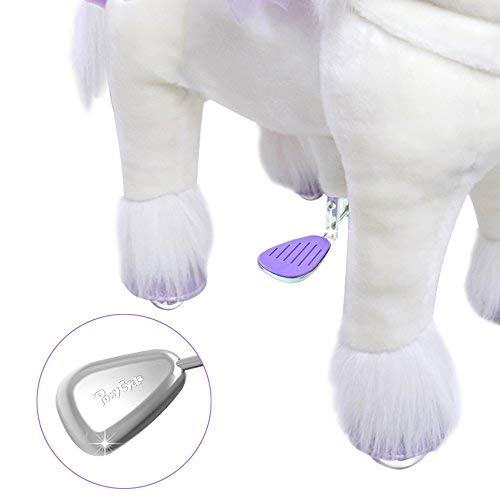 Amazing Ride on Unicorn | White & Purple Plush | PonyCycle®
