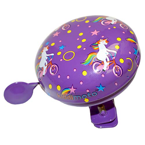 Children’s Bike/Bicycle/Scooter Metal Bell | Unicorn Design | Purple