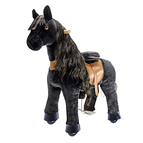 PonyCycle Official Classic U Series Ride On Horse |Black | Age 4-9 Medium | Limited Edition