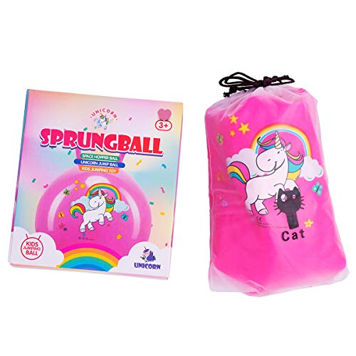 Pink Unicorn Space Hopper For Kids 