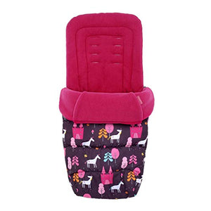 Cosatto Unicorn Universal Footmuff | Cosy Toes | All Season Quilted Pushchair Footmuff