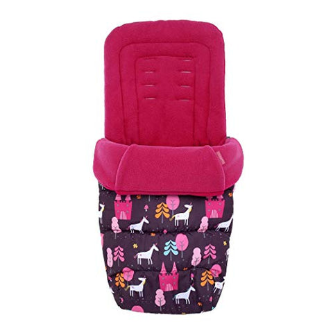 Cosatto Unicorn Universal Footmuff | Cosy Toes | All Season Quilted Pushchair Footmuff