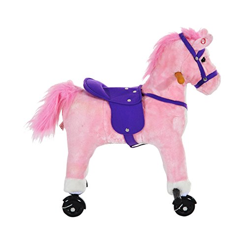 Pink & Purple Soft & Padded Unicorn Rocking Horse 