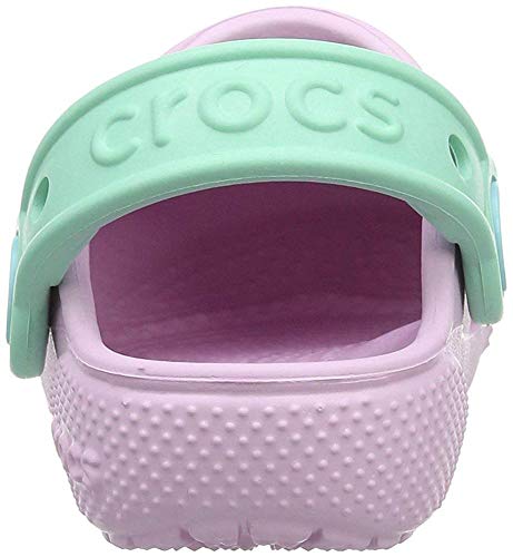 Unicorn Crocs Kids' Fun Lab Clog, Lilac, mint green