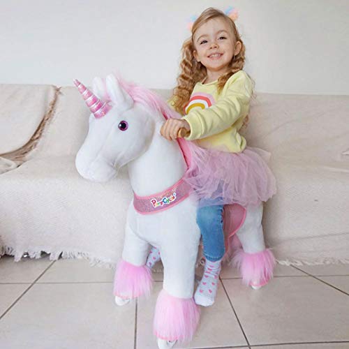 Girls Unicorn Ride On Toy 