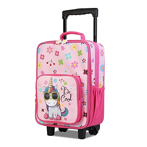 Children's Suitcase With 2 Wheels | Unicorn | Pink