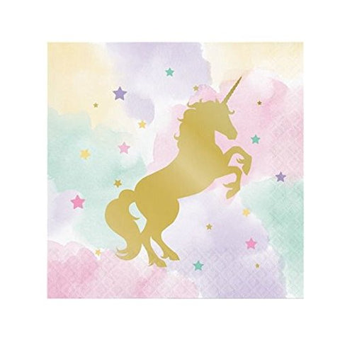 Unicorn Sparkle Beverage Napkin Foil Stamp