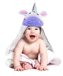 Unicorn Baby Towel with Hood for Newborn and Toddler