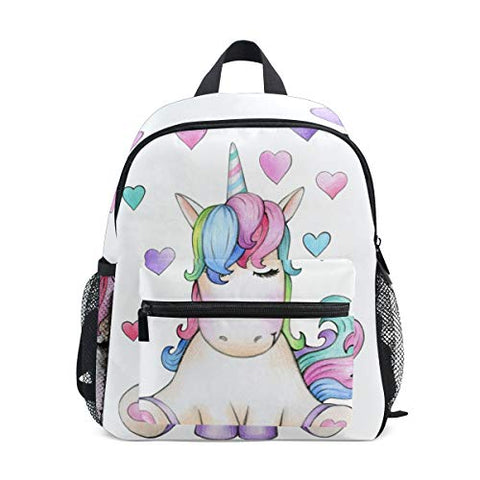 Sleepy Unicorn backpack pastel colours 