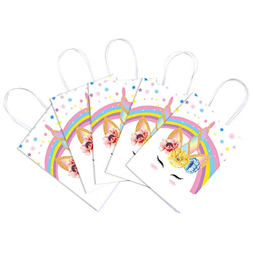 Cute Unicorn Paper Party Bags With Handles 