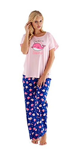 I'm Not A Unicorn Pyjama Set | Ladies  UK 8-18 | Blue & Pink