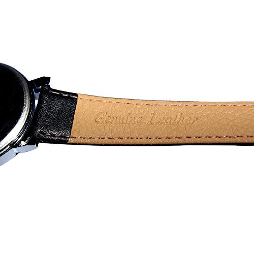Unicorn Fashion Watch - All You Need Is Love, Black Genuine Leather Strap