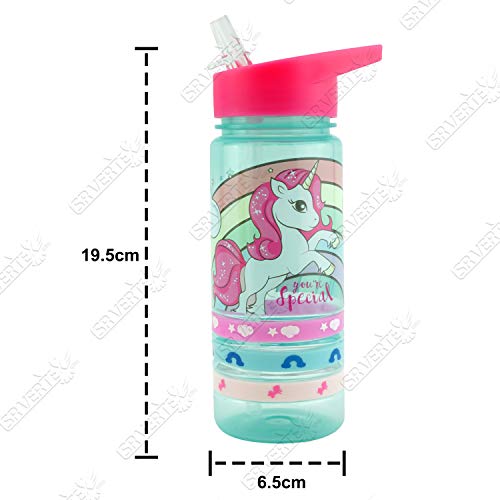 Unicorn Water Bottle | 500ml | For Kids | SRV Hub®