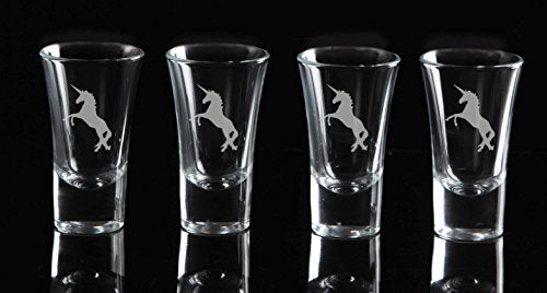 Unicorn Shot Glasses, Set of 4 | Ideal Gift 