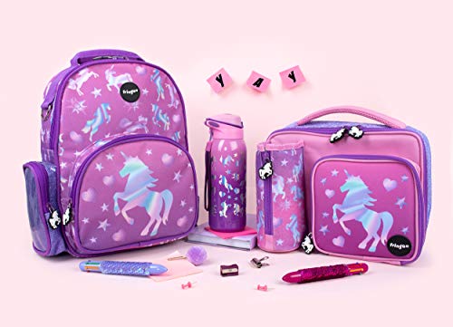 FRINGOO Holgraphic Unicorn Kids Backpack Water Resistant School Ba All Things Unicorn