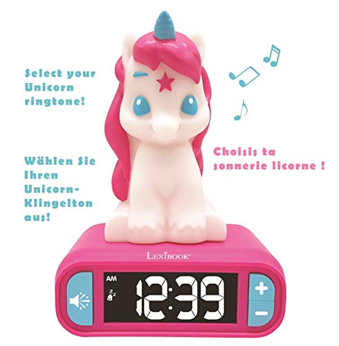 Pink Unicorn Alarm Clock 